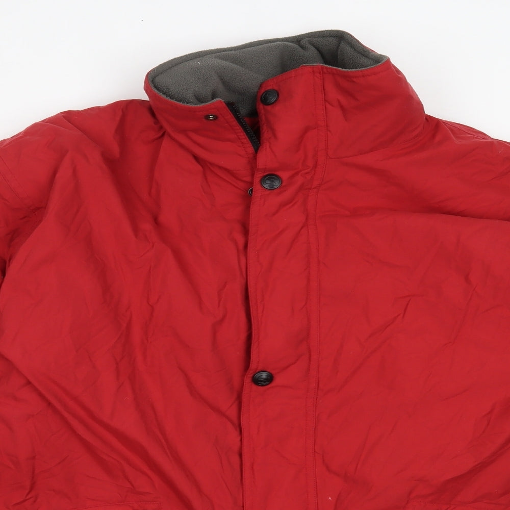 Hawkshead Mens Red   Overcoat Coat Size M