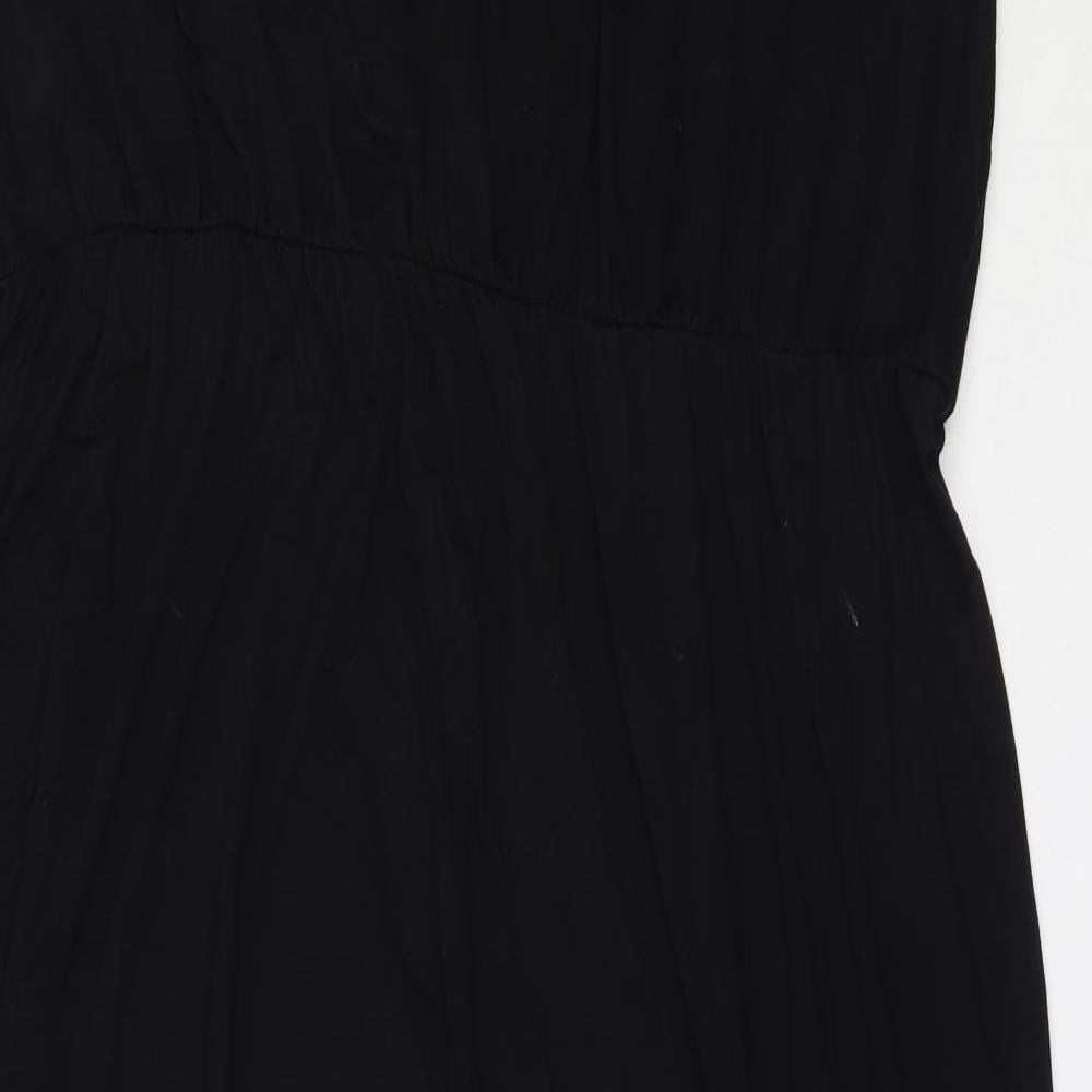 New Look Womens Black  Viscose Maxi  Size 26  Round Neck