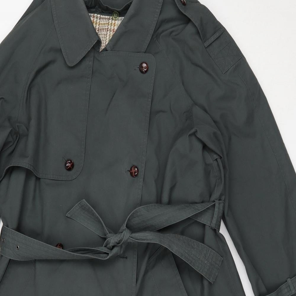 Ensign Womens Grey   Trench Coat Coat Size 18