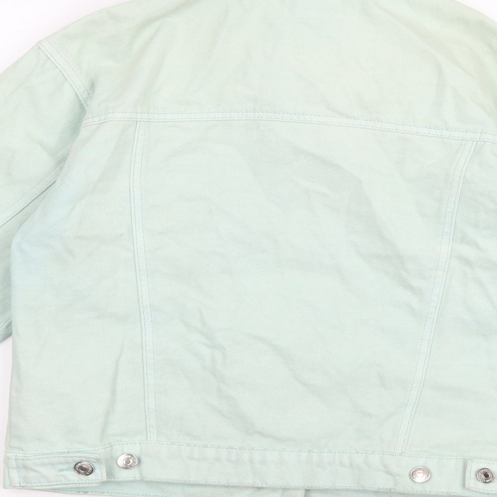 FOREVER 21 Womens Green   Jacket  Size 12  Button