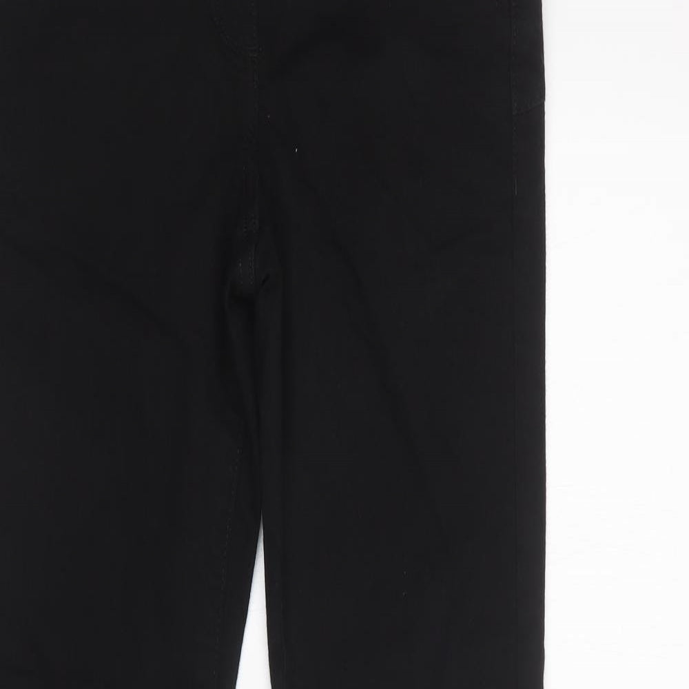 NEXT Womens Black  Cotton Skinny Jeans Size 8 L34 in Regular Button