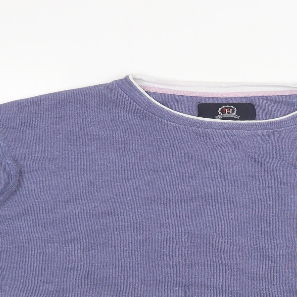 Hutson Harbour Mens Blue  Cotton Pullover Sweatshirt Size XL