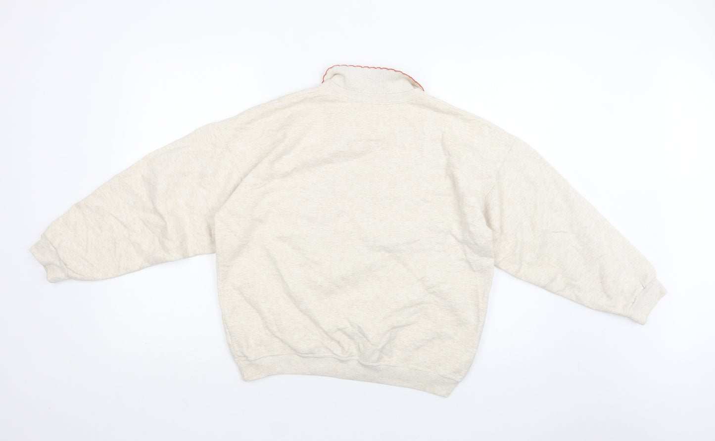 Preworn Womens Beige  Acrylic Pullover Sweatshirt Size L