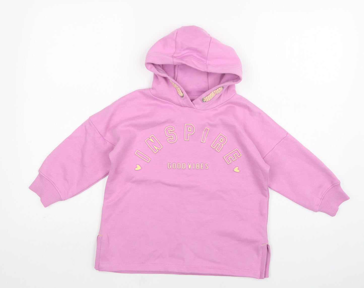 Nutmeg Girls Purple  Cotton Pullover Hoodie Size 5-6 Years
