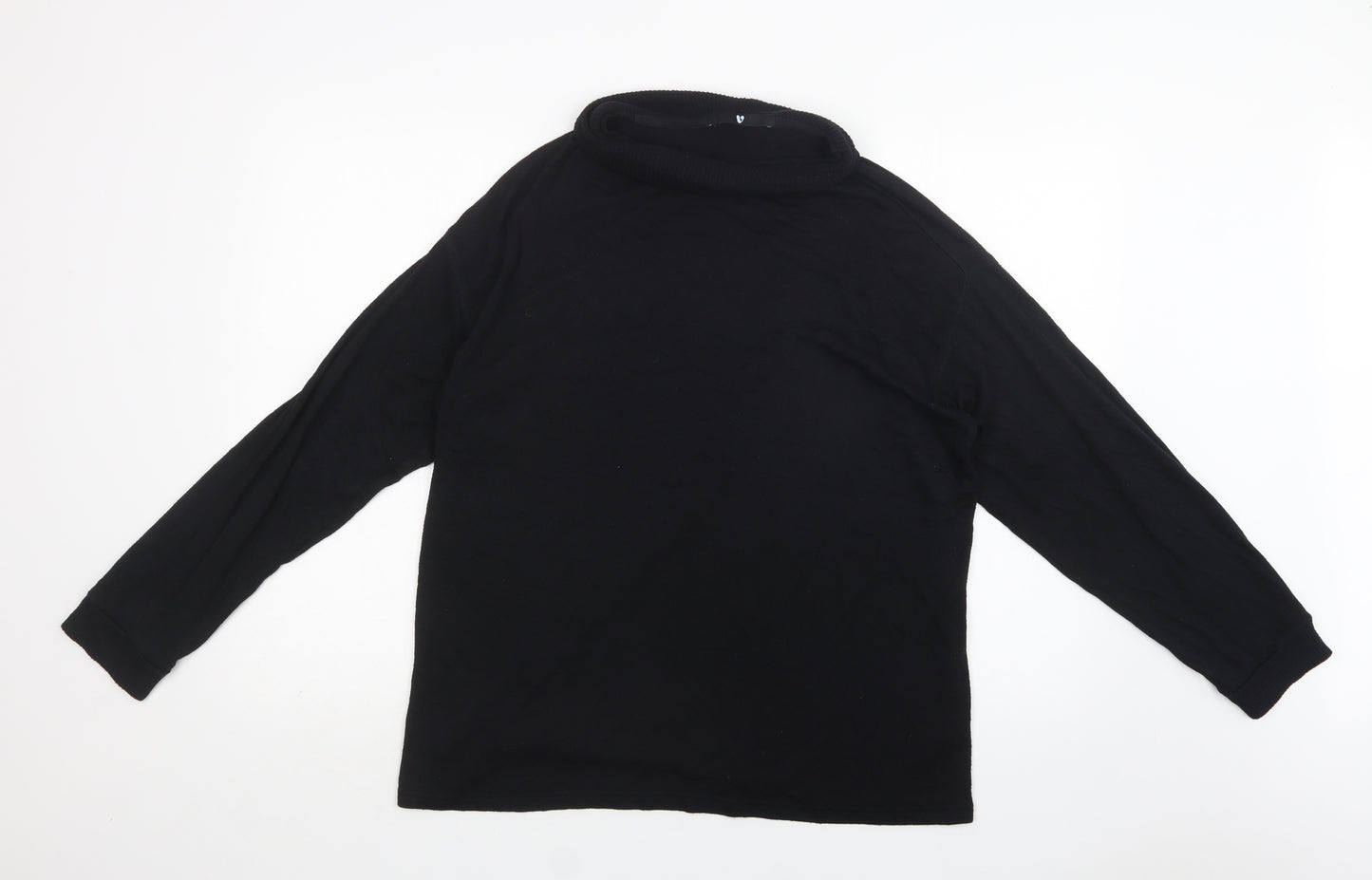 Very Womens Black Roll Neck  Viscose Pullover Jumper Size 18