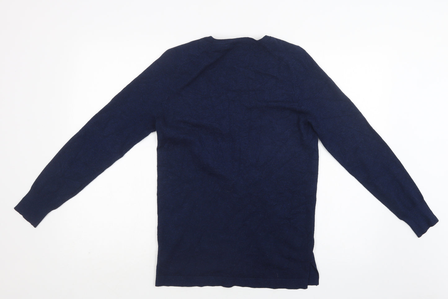 Papaya Womens Blue V-Neck  Viscose Cardigan Jumper Size 12