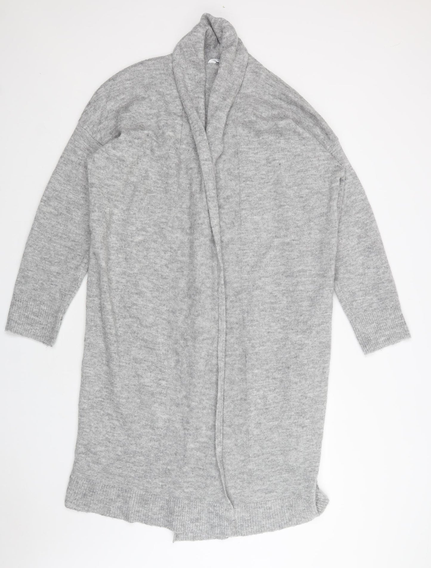 Primark Womens Grey V-Neck   Cardigan Jumper Size M