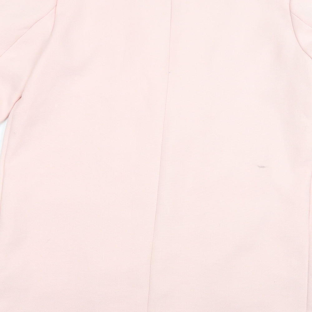Dorothy Perkins Womens Pink   Jacket Blazer Size 12  Hook & Eye