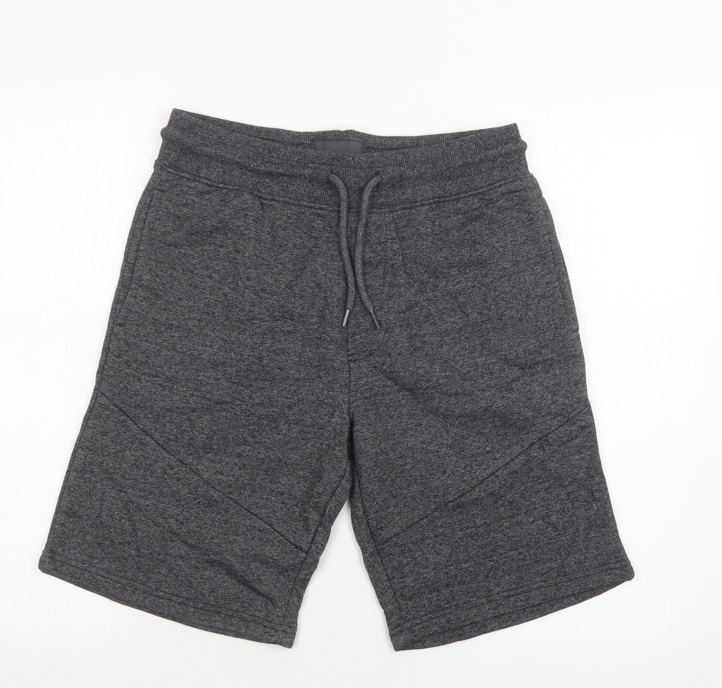 George Mens Grey  Cotton Sweat Shorts Size S L10 in Regular Drawstring