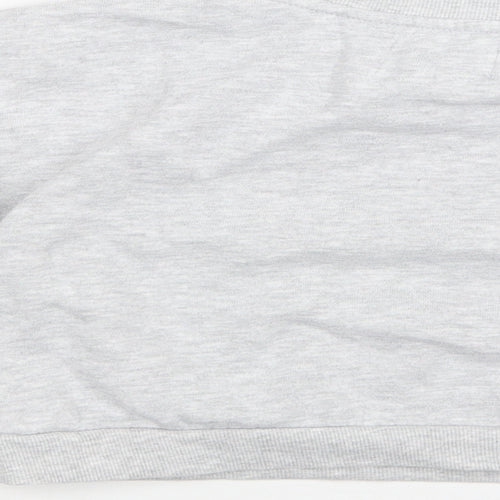Jeff & Co Girls Grey  Cotton Pullover Sweatshirt Size 9-10 Years   - Positive Vibes