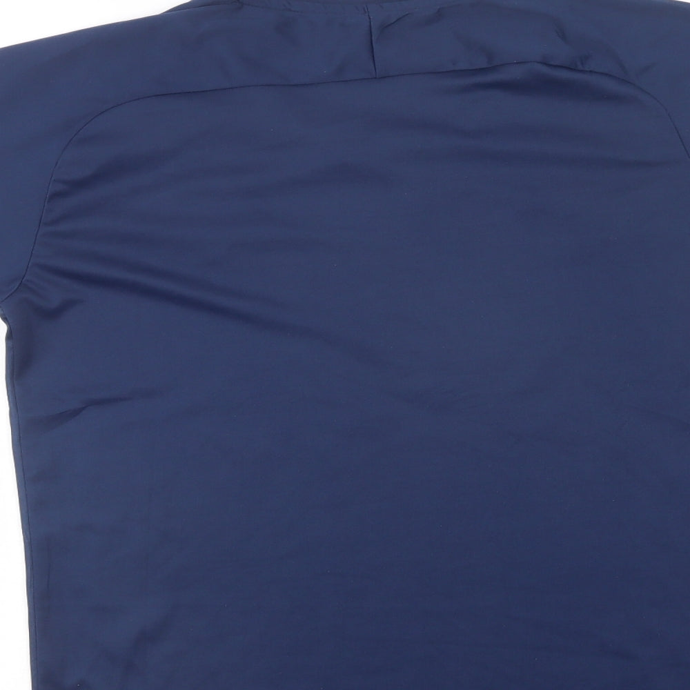 Nike Mens Blue  Polyester  T-Shirt Size M V-Neck  - Paris Saint-Germain