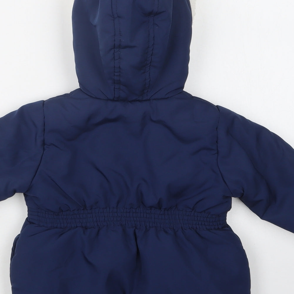 Nutmeg Baby Blue   Puffer Jacket Jacket Size 12-18 Months   Zip - Peppa Pig