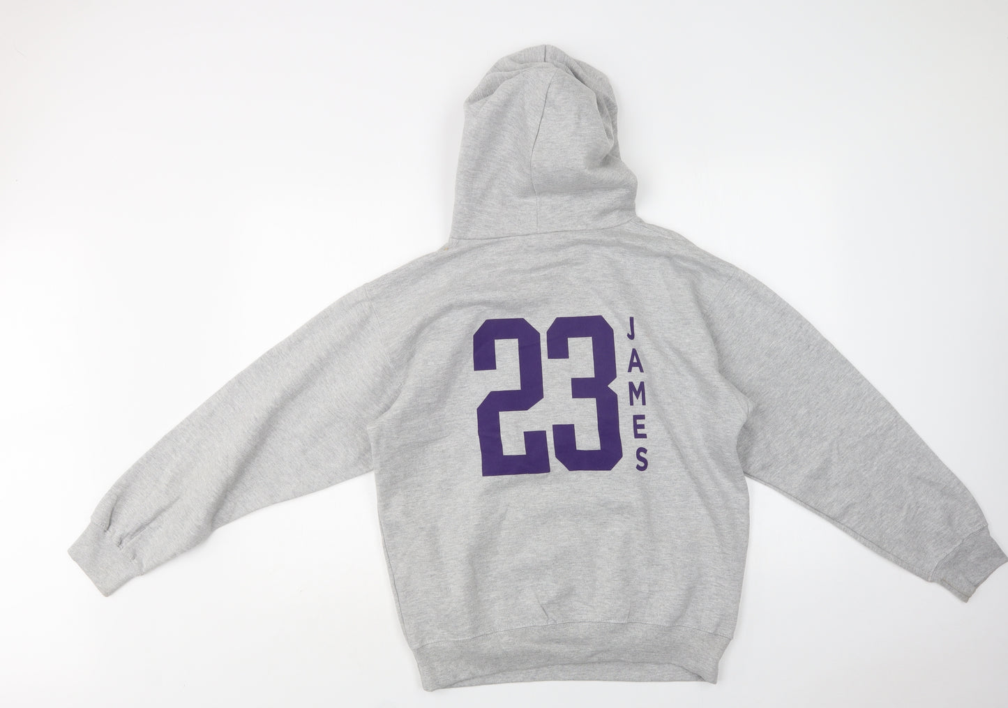 Outer Stuff Mens Grey  Cotton Pullover Hoodie Size S   - LA Lakers