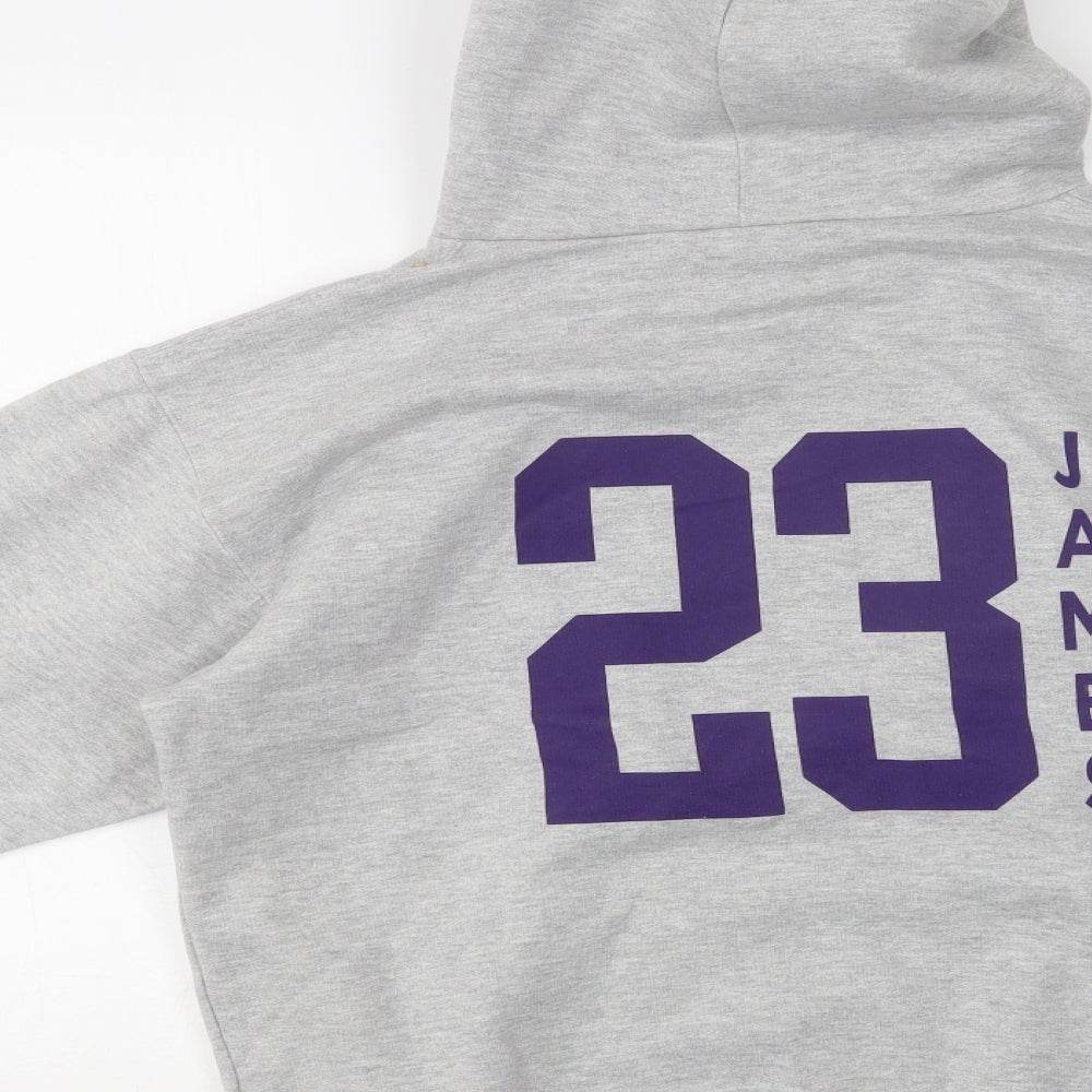 Outer Stuff Mens Grey  Cotton Pullover Hoodie Size S   - LA Lakers