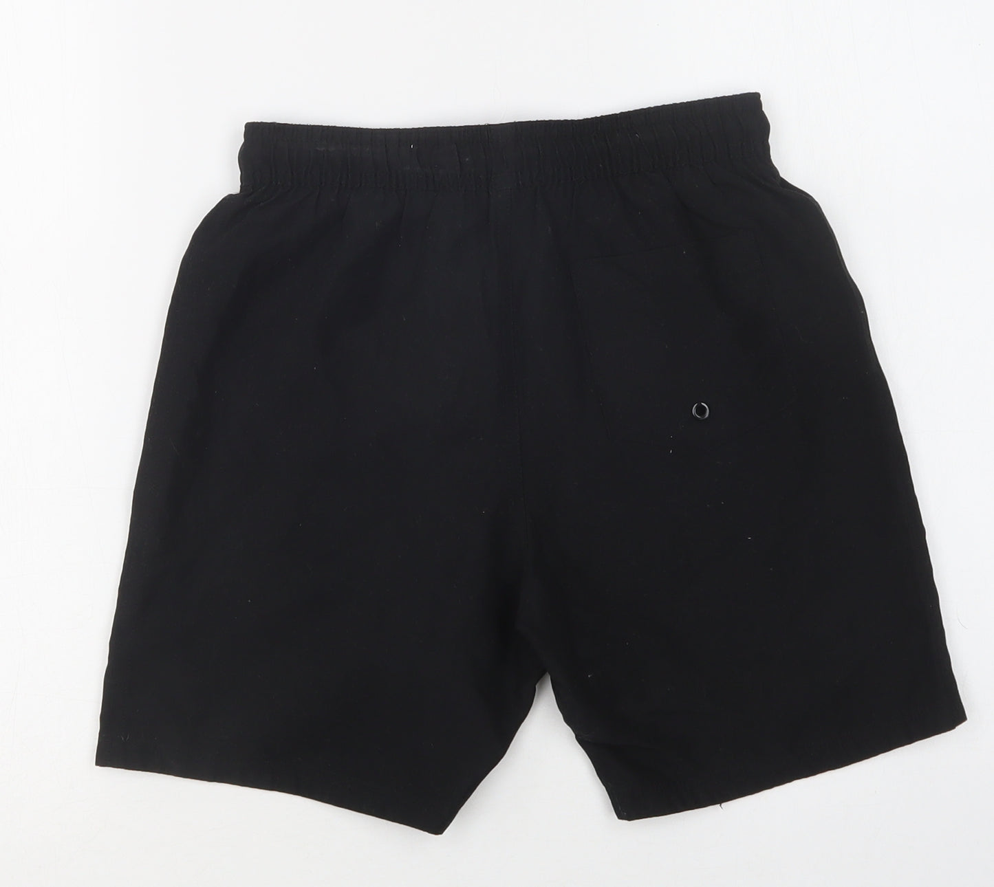 F&F Boys Black  Polyester Bermuda Shorts Size 10-11 Years  Regular Drawstring