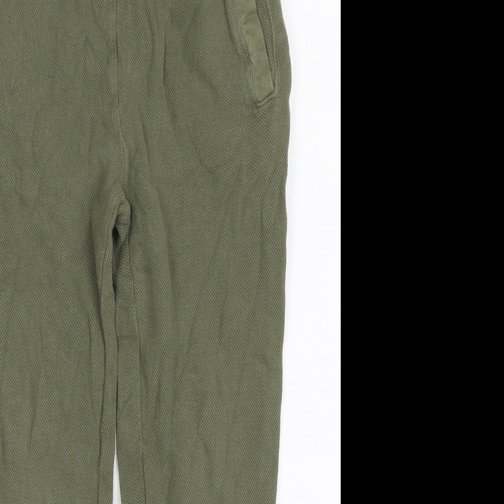 TU Boys Green  Cotton Sweatpants Trousers Size 8 Years  Regular Drawstring