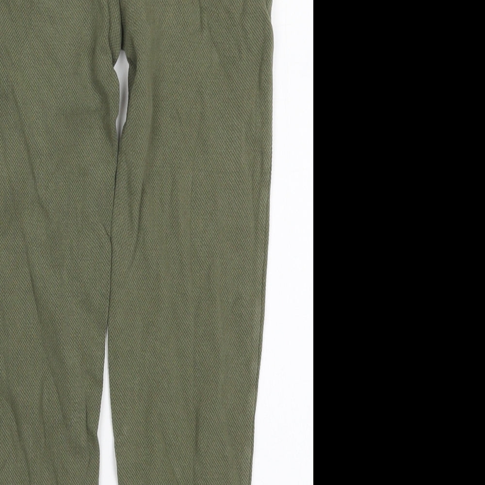 TU Boys Green  Cotton Sweatpants Trousers Size 8 Years  Regular Drawstring