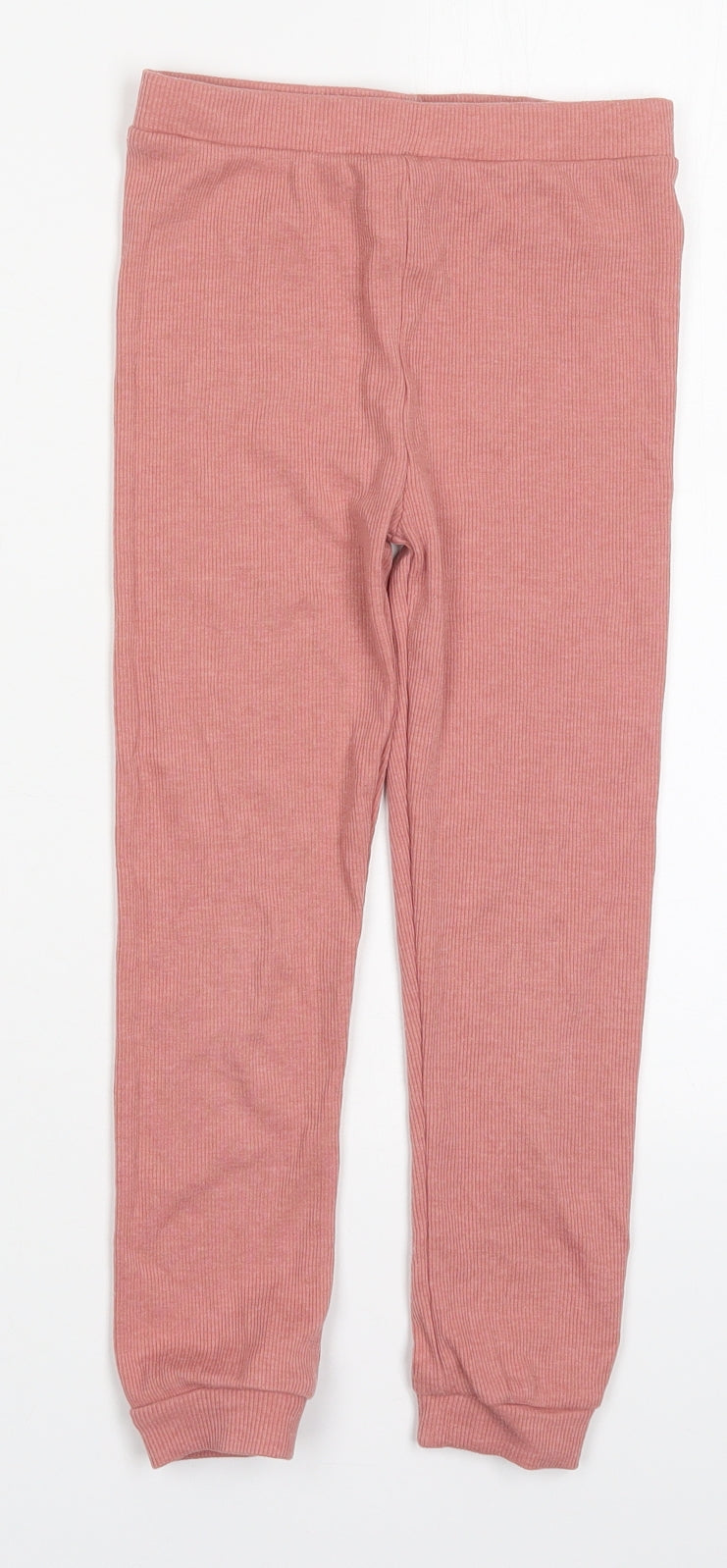 TU Girls Pink  Cotton Carrot Trousers Size 6-7 Years  Regular