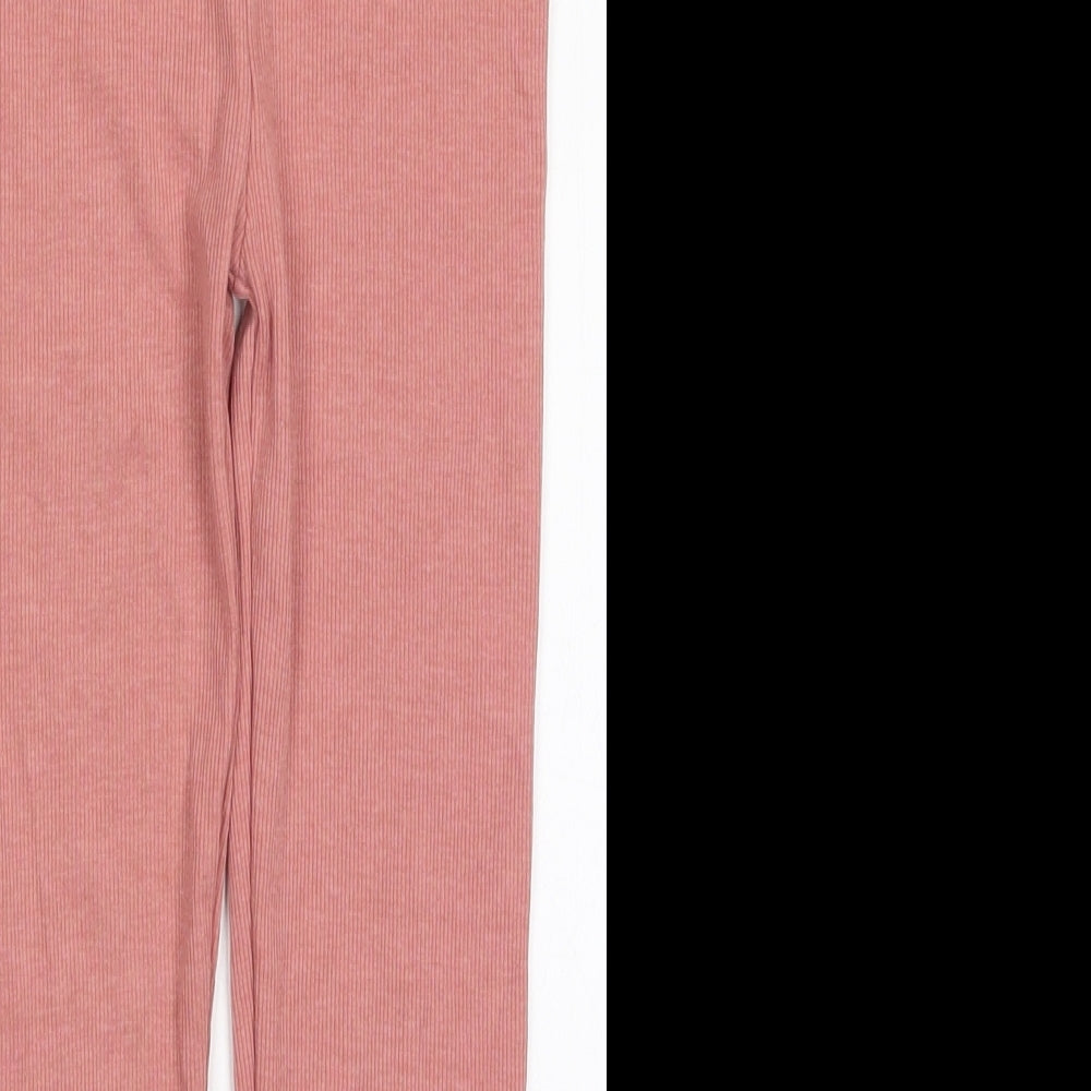 TU Girls Pink  Cotton Carrot Trousers Size 6-7 Years  Regular