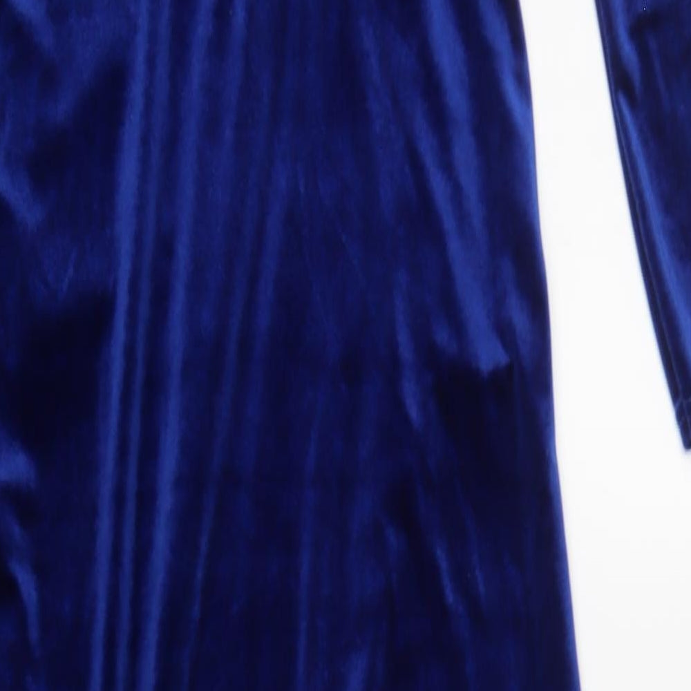 Quiz Womens Blue  Polyester Maxi  Size 12  V-Neck Pullover