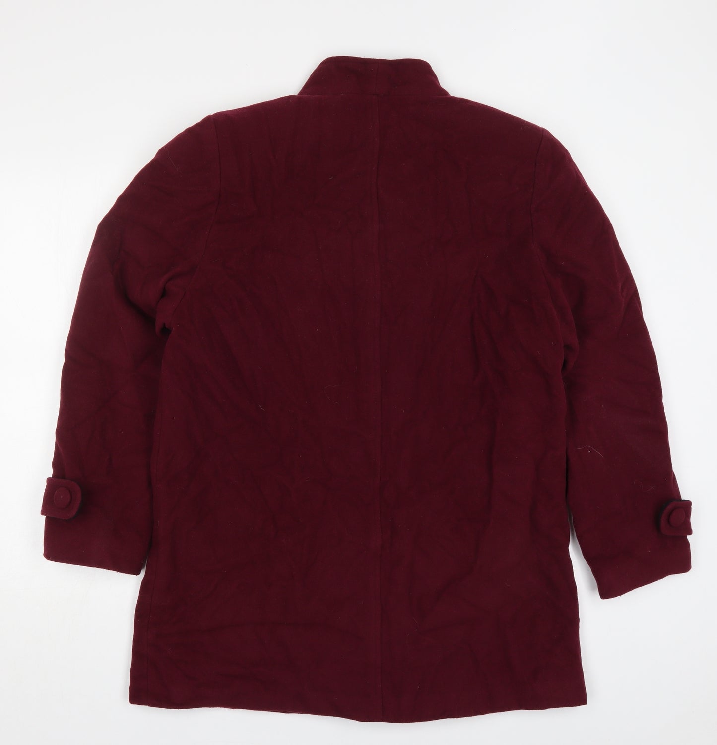 EWM Womens Red   Pea Coat Coat Size 16  Button - Wine Red