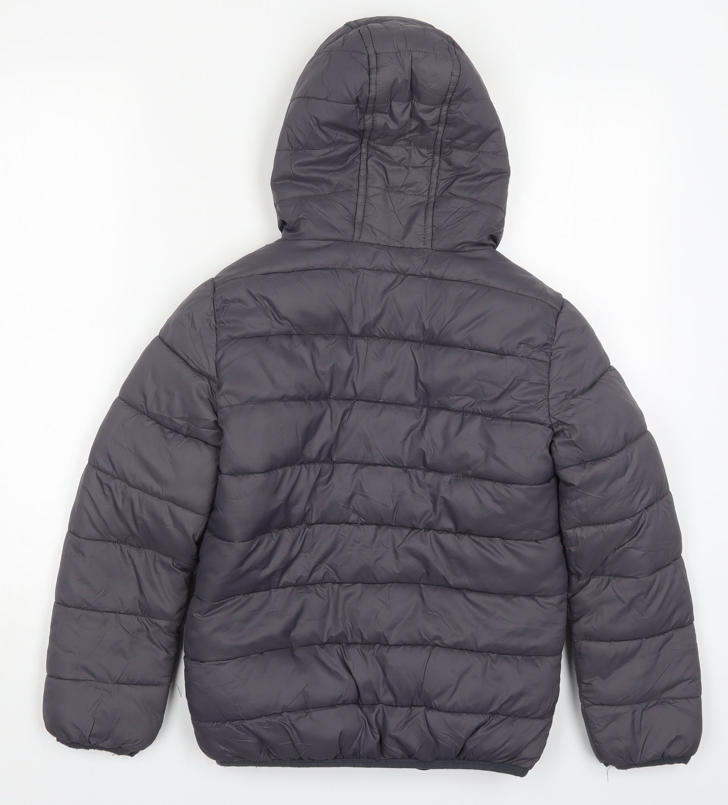TU Boys Grey   Basic Coat Coat Size 9-10 Years  Zip