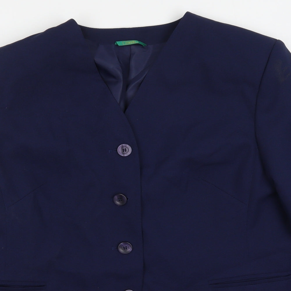 C&A Womens Blue   Jacket  Size 20  Button