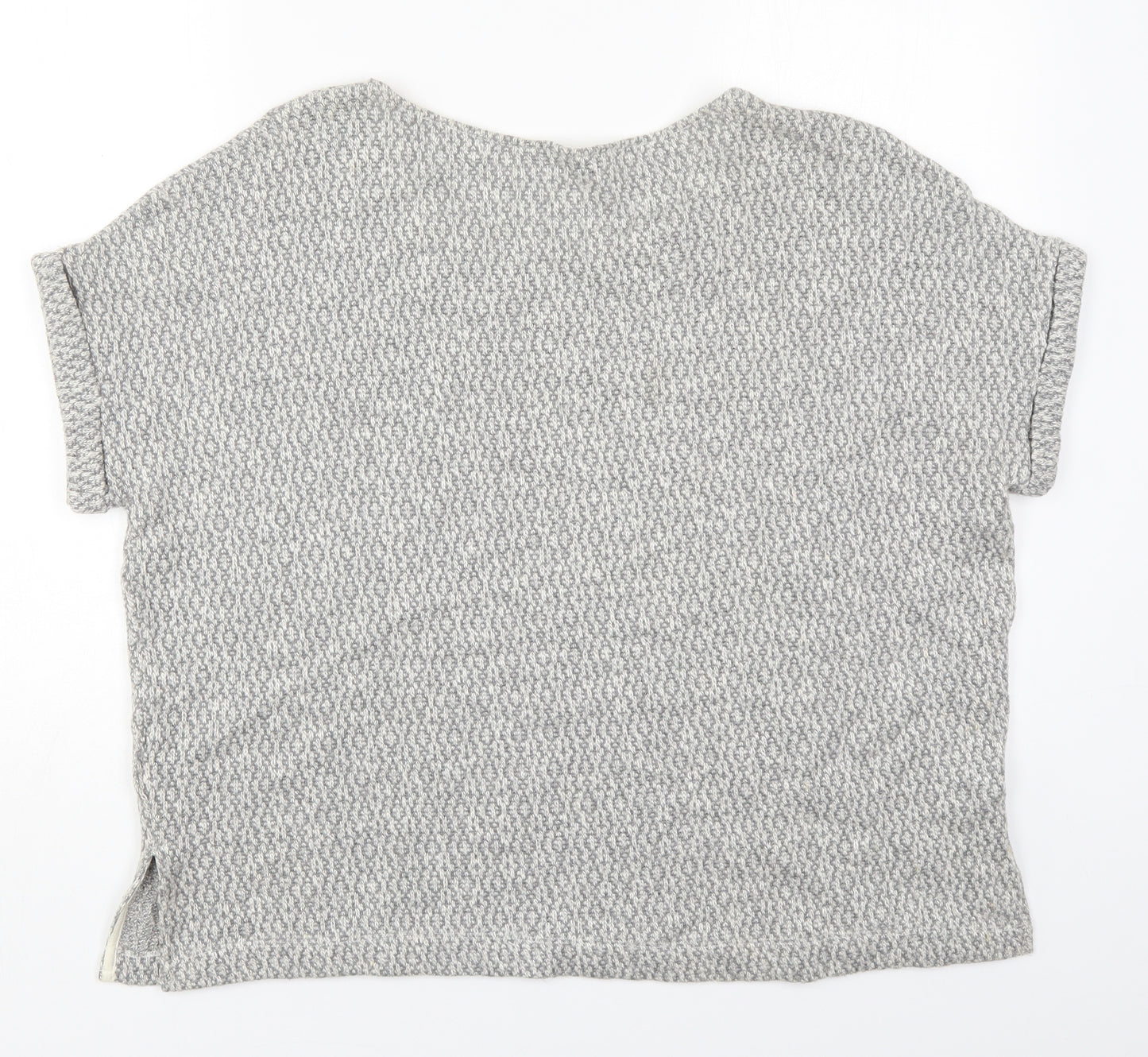 TU Womens Grey Round Neck  Polyester Pullover Jumper Size 16