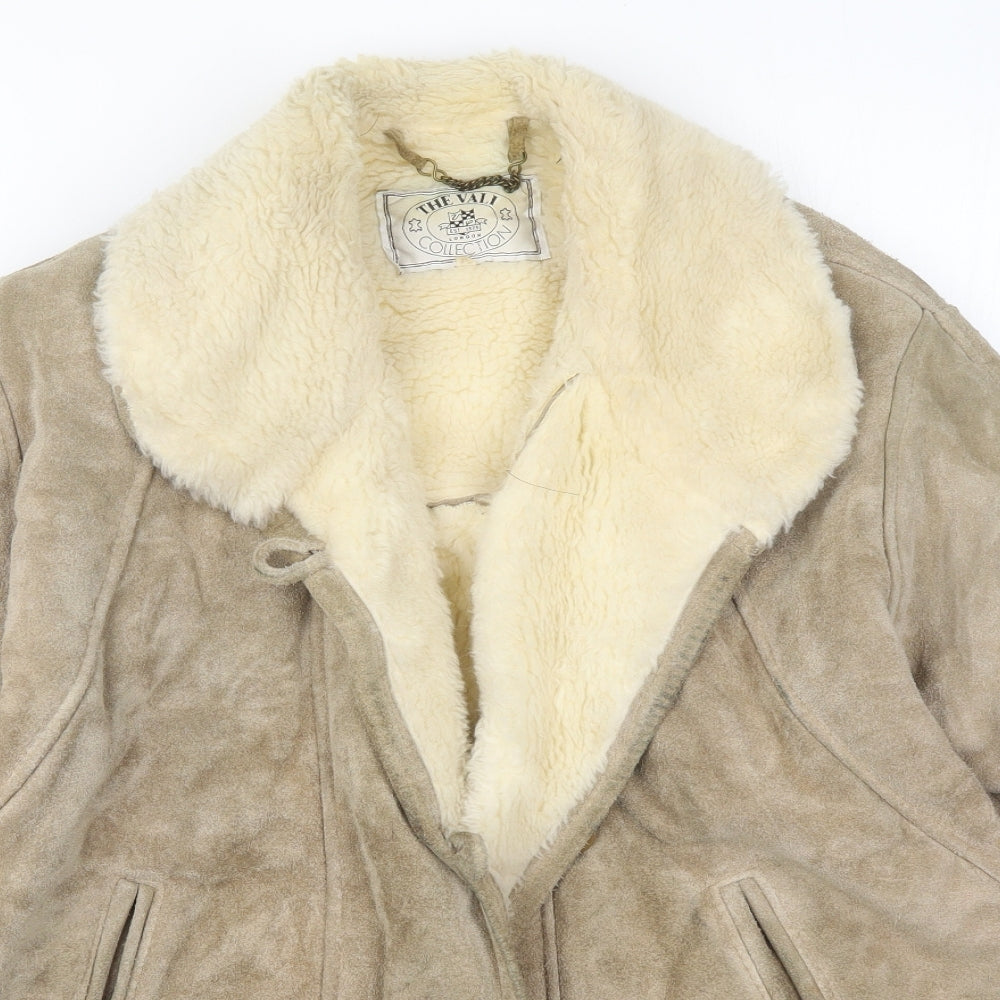 The Vali Collection Womens Beige   Jacket Coat Size 14  Button