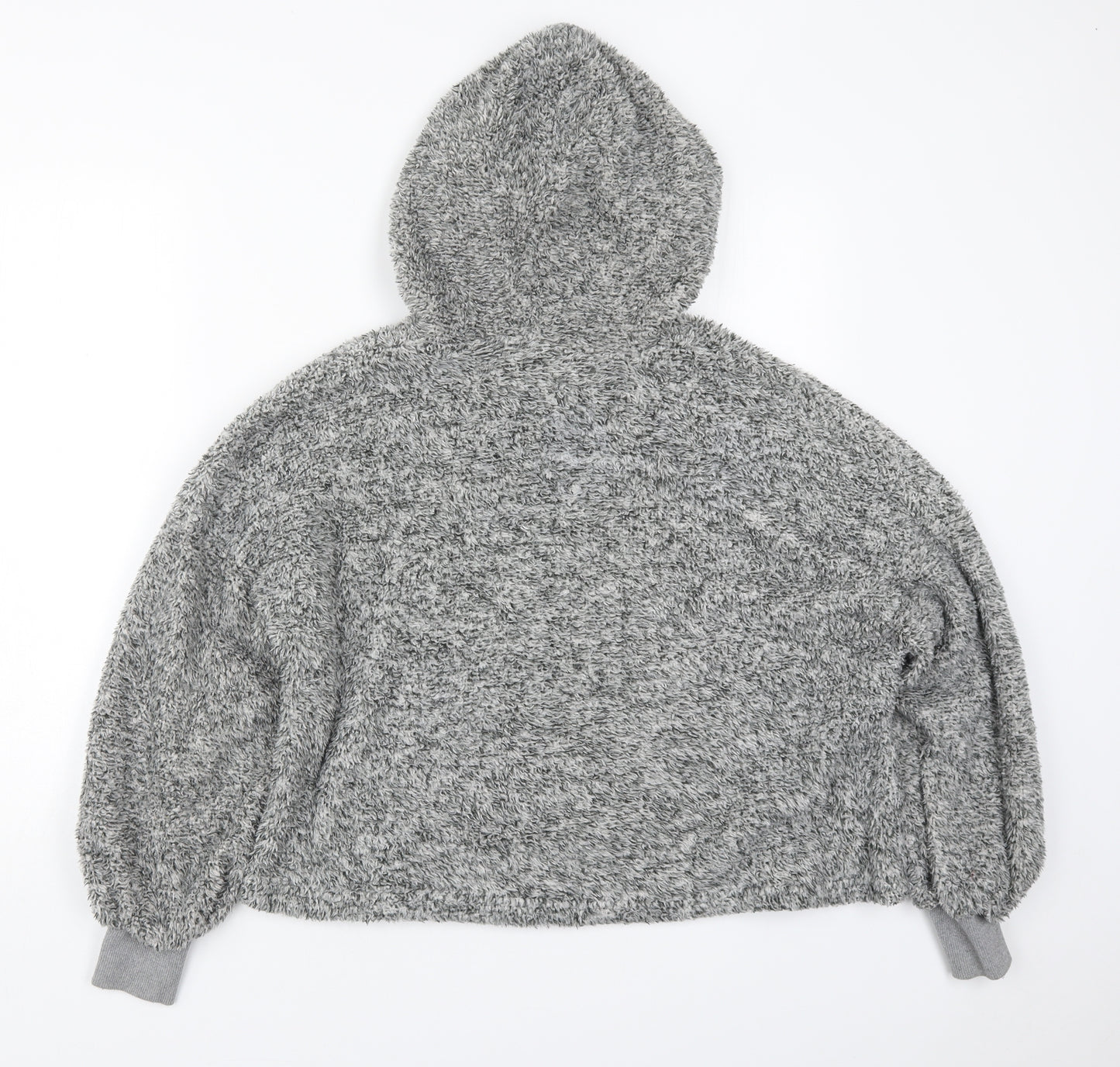 SheIn Womens Grey Solid Polyester Top Pyjama Top Size L