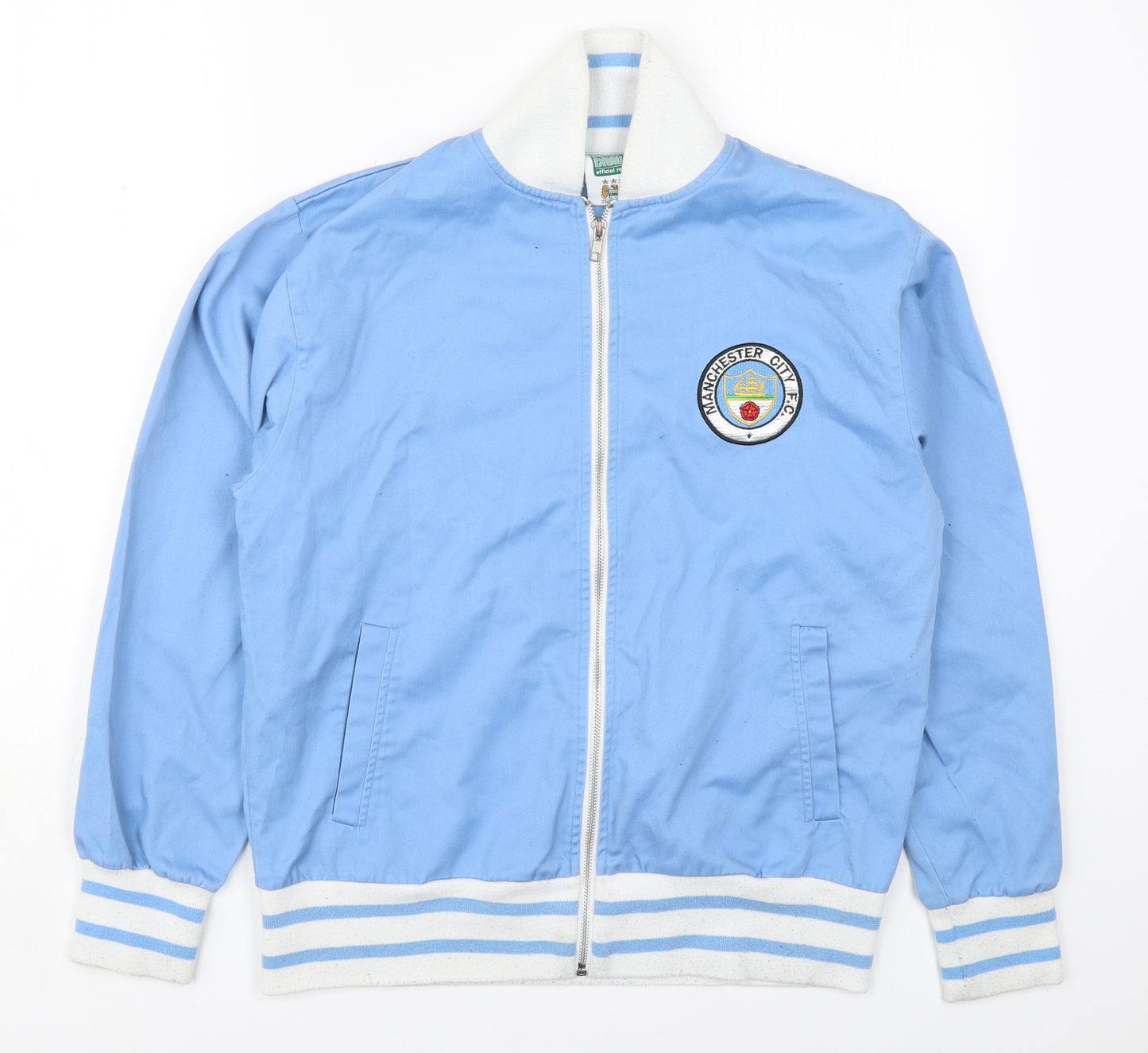 Score Draw Mens Blue   Jacket  Size M  Zip - Manchester City