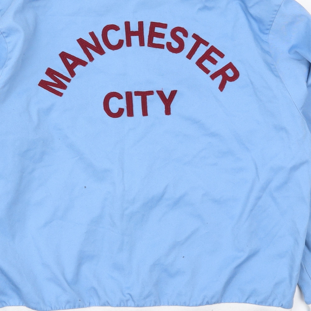 Score Draw Mens Blue   Jacket  Size M  Zip - Manchester City