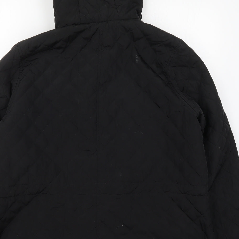 Arcadia Womens Black   Quilted Coat Size 20  Zip