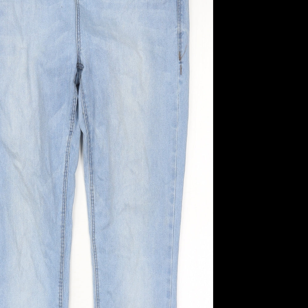 Denim Co Womens Blue  Cotton Skinny Jeans Size 16 L30 in Regular Button