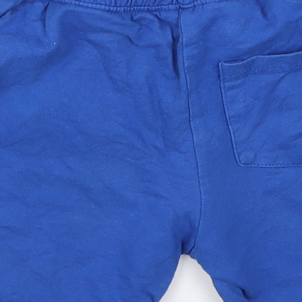 Pep&Co Boys Blue  Cotton Sweat Shorts Size 5-6 Years  Regular Drawstring