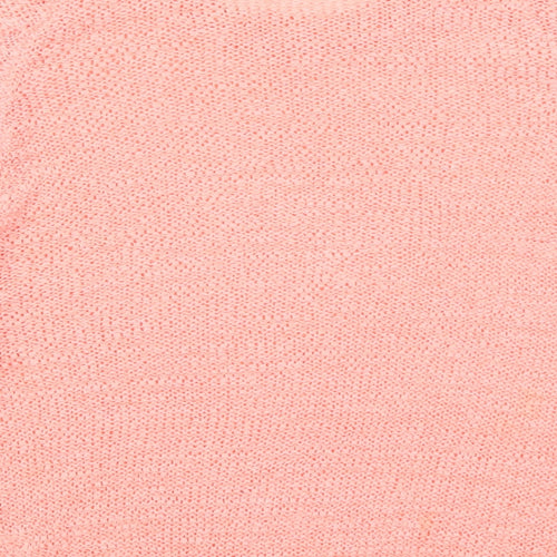 Select Womens Pink Round Neck  Acrylic Pullover Jumper Size 10