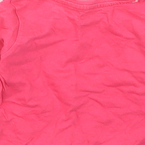 Primark Girls Pink  Cotton Basic T-Shirt Size 3-6 Months Crew Neck Pullover - I Believe in Unicorns and Fairies