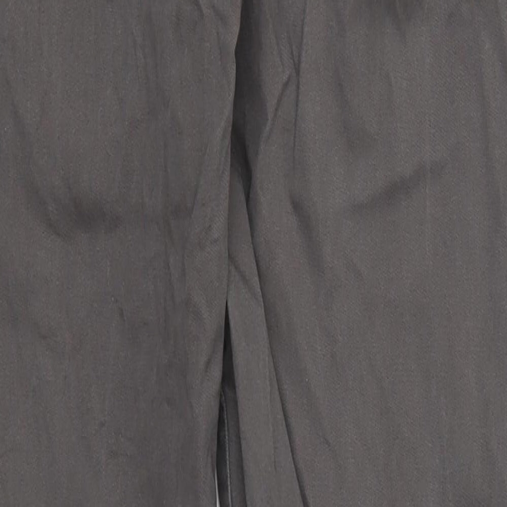 NEXT Mens Grey  Cotton Trousers  Size 30 L32 in Slim Button