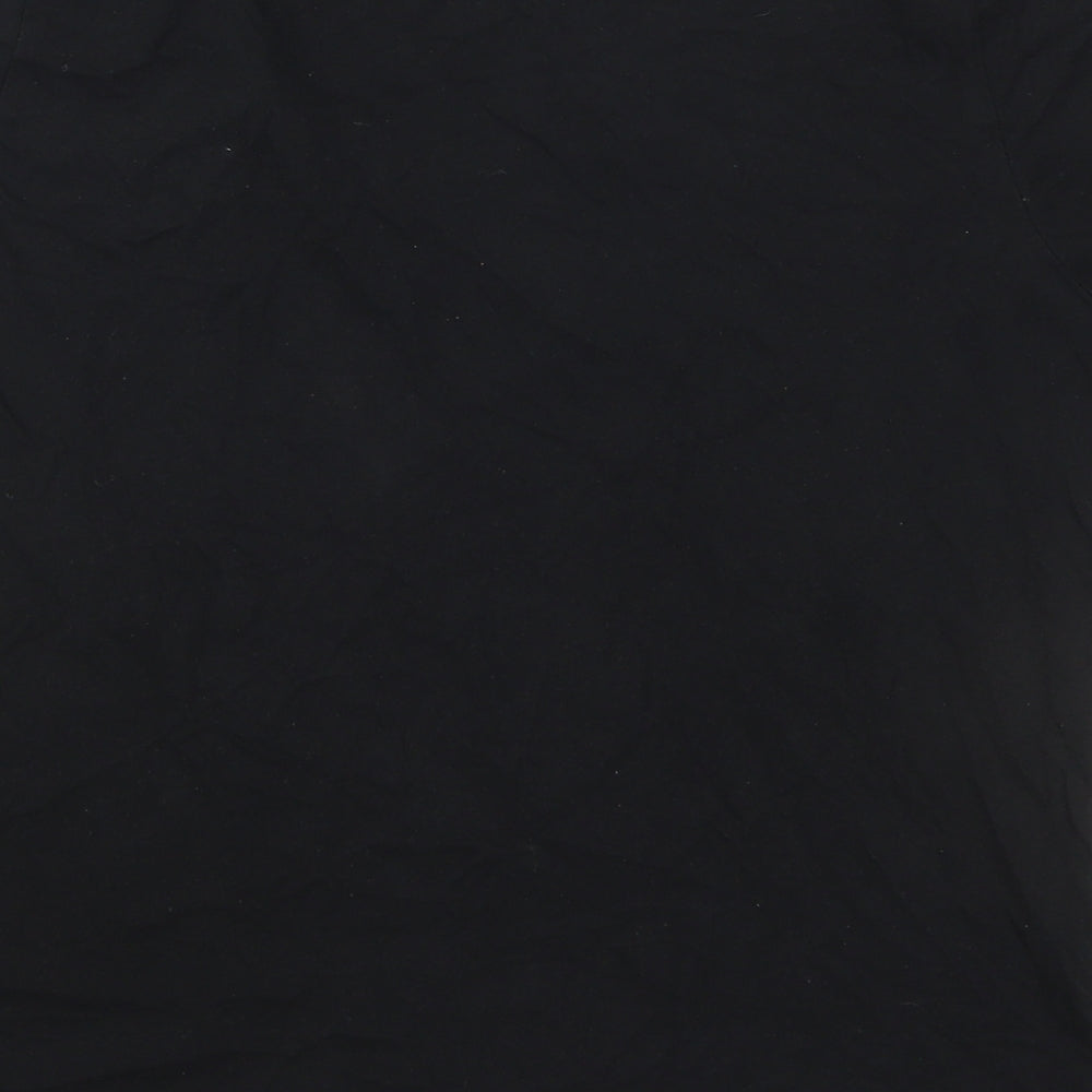 Very Womens Black Solid Cotton Top Pyjama Top Size 12   - Fearless