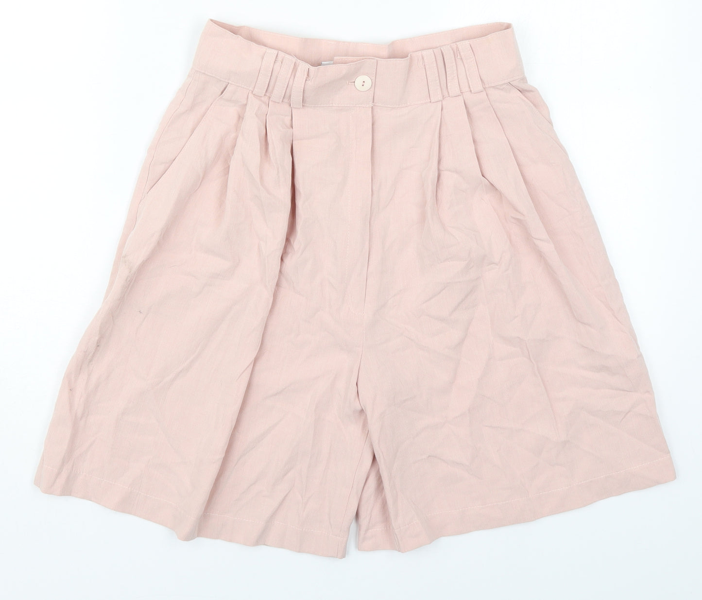 New Look Womens Pink  Polyester Bermuda Shorts Size 12 L7 in Regular Button