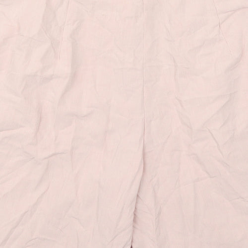 New Look Womens Pink  Polyester Bermuda Shorts Size 12 L7 in Regular Button