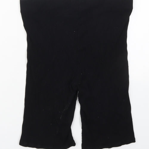 H&M Womens Black  Polyester Biker Shorts Size M L9 in Regular