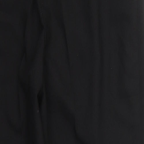 Topshop Womens Black  Polyester Trousers  Size 14 L26 in Regular Hook & Eye
