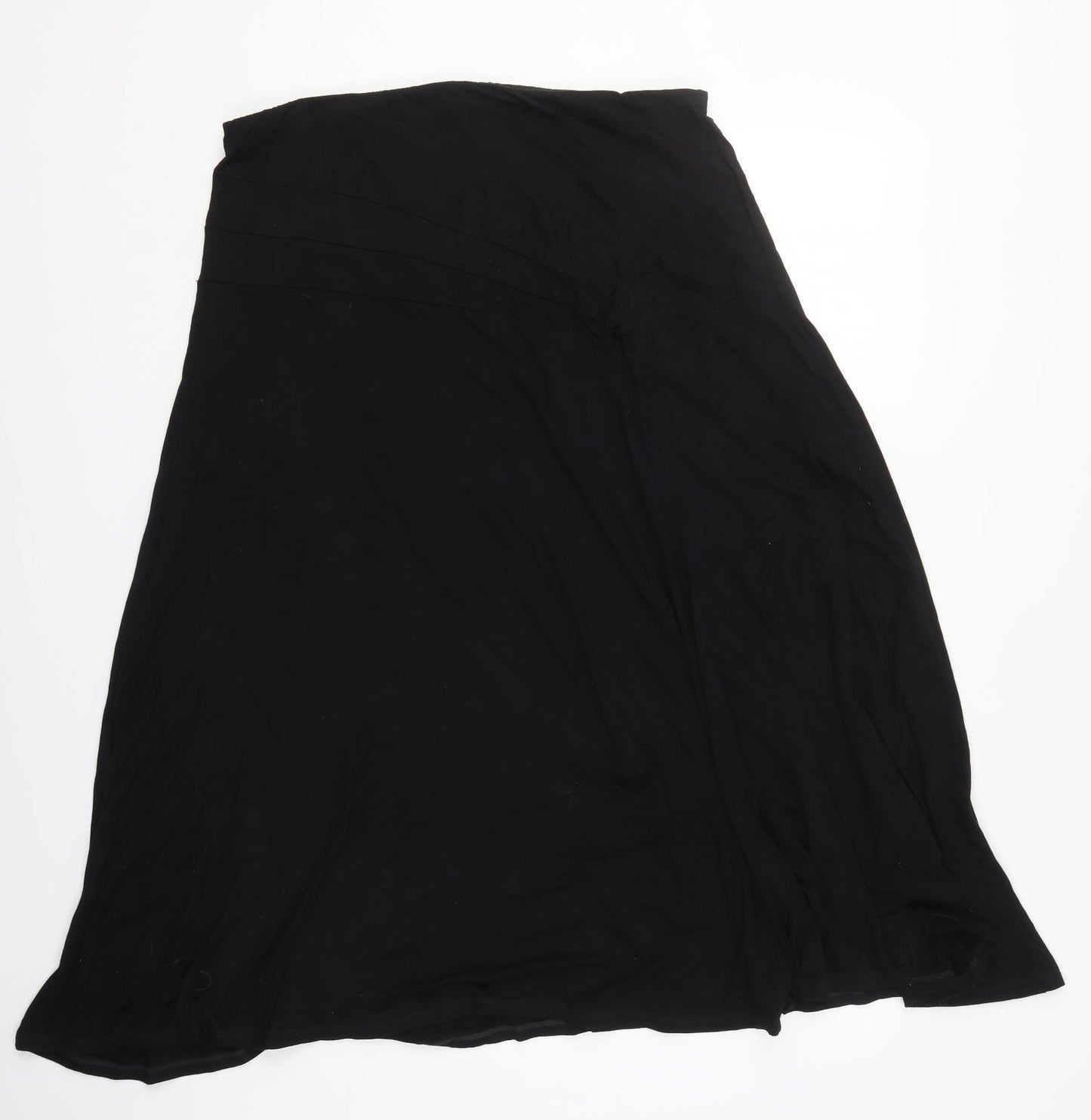 Alex & Co Womens Black  Viscose Skater Skirt Size 16
