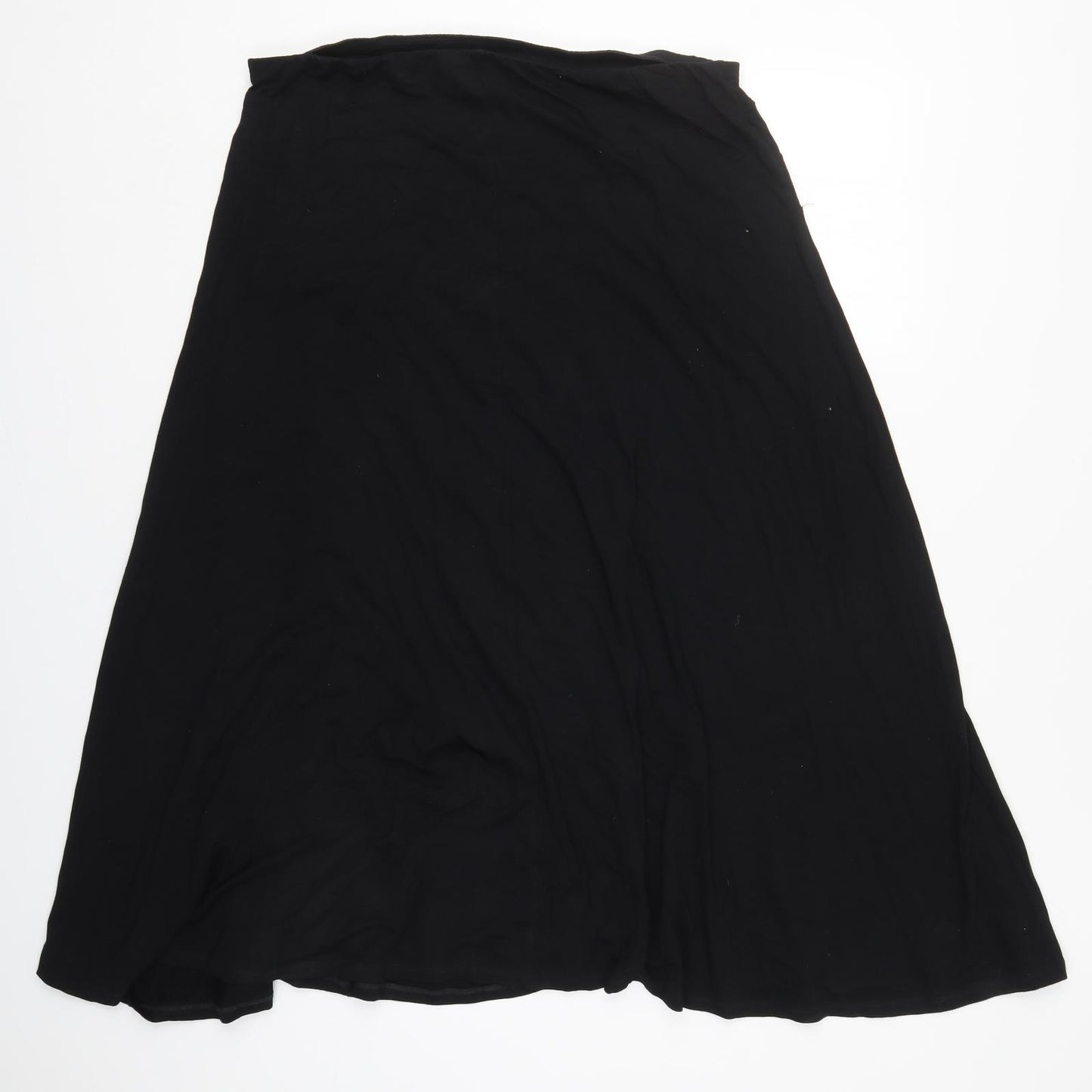 Alex & Co Womens Black  Viscose Skater Skirt Size 16