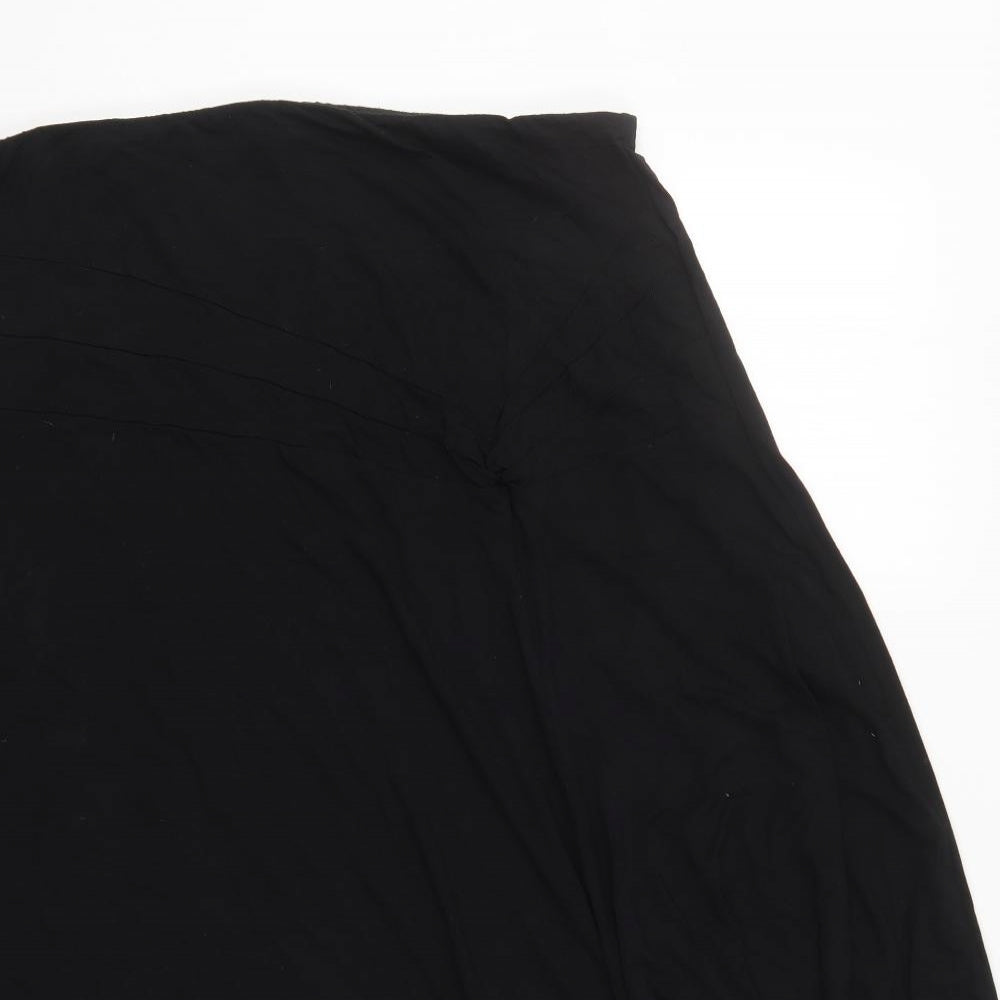 Alex & Co Womens Black  Viscose Skater Skirt Size 16