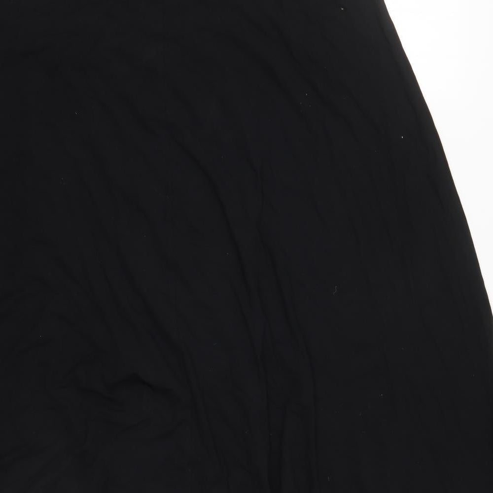 Alex & Co Womens Black  Viscose Skater Skirt Size 16