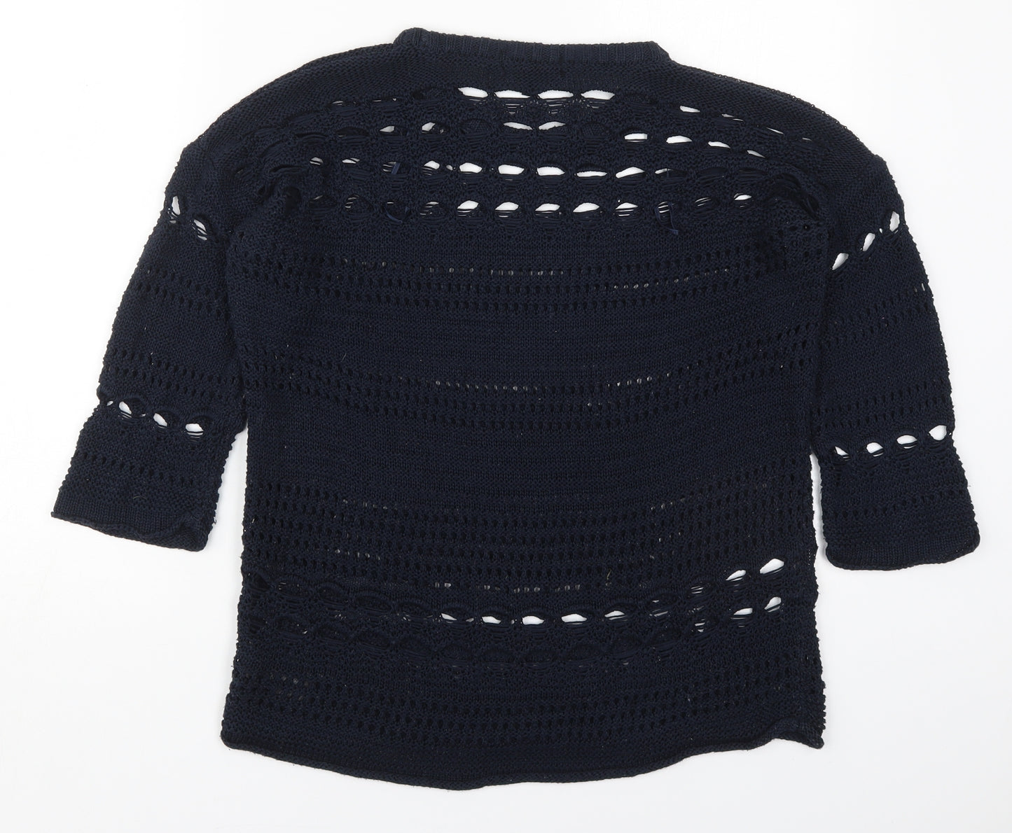 NEXT Womens Blue Round Neck  Acrylic Pullover Jumper Size M