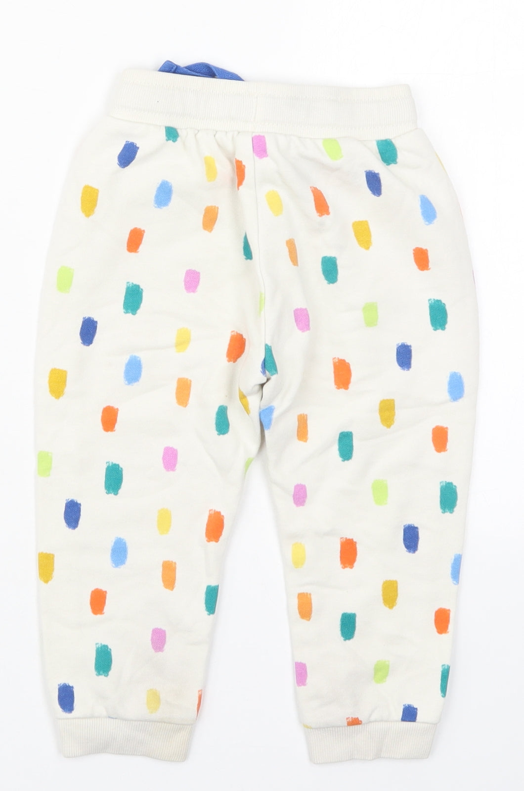 George Boys Multicoloured Geometric Cotton Sweatpants Trousers Size 2-3 Years  Regular Drawstring