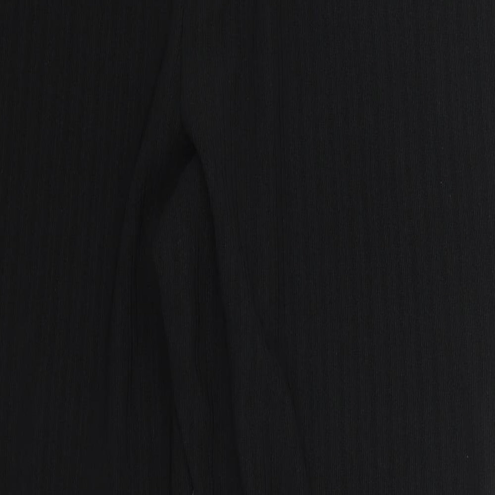Papaya Womens Black  Polyester Trousers  Size 20 L27 in Regular